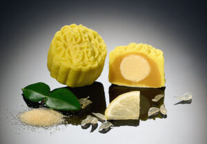 Immunity Boosting Mini Orange Snowskin Mooncake With Orange Peel And Pine Nuts