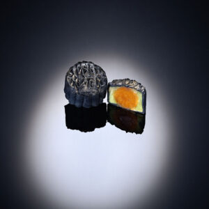 Signature Mini Golden Pandan Snowskin Mooncake With One Yolk (reduced Sugar)